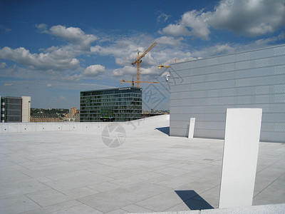 奥斯陆歌剧院歌剧院歌曲建筑天空唱歌艺术音乐蓝色白色文化背景