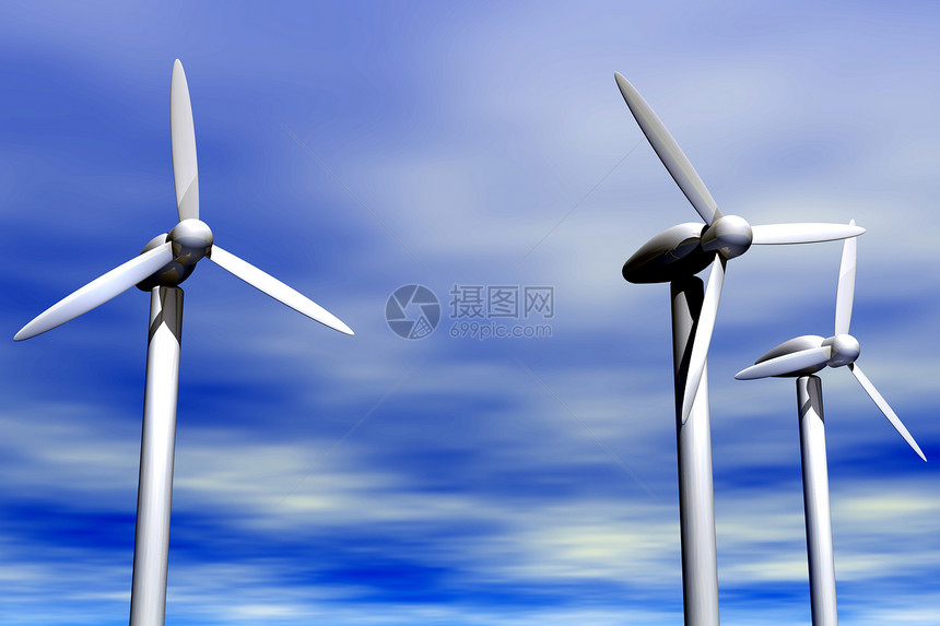 风能工业环境天空空气活力金属机器蓝色农场技术图片