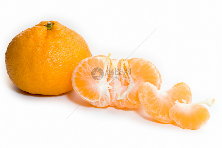近角部件水果圆圈白色果汁橙子养分食物茶点图片
