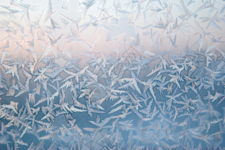 冰雪图画窗户玻璃雾凇背景图片
