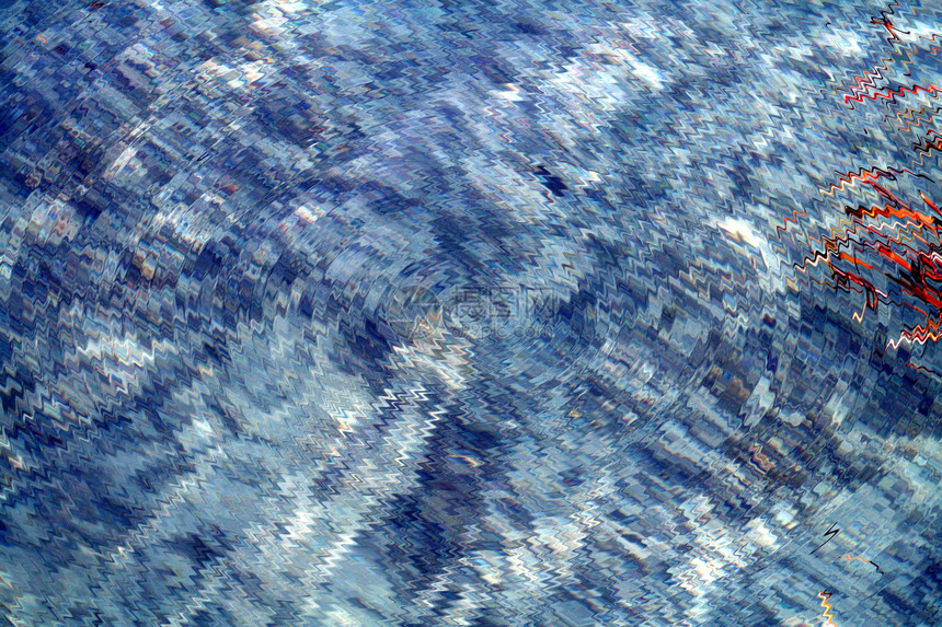 蓝色液体波浪反射热带图片