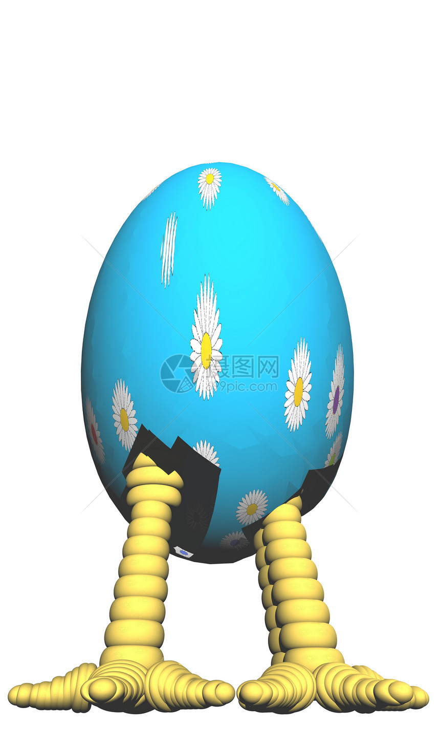 常年大鸡蛋花朵艺术插图椭圆形孵化动物孩子装饰农场想像力图片