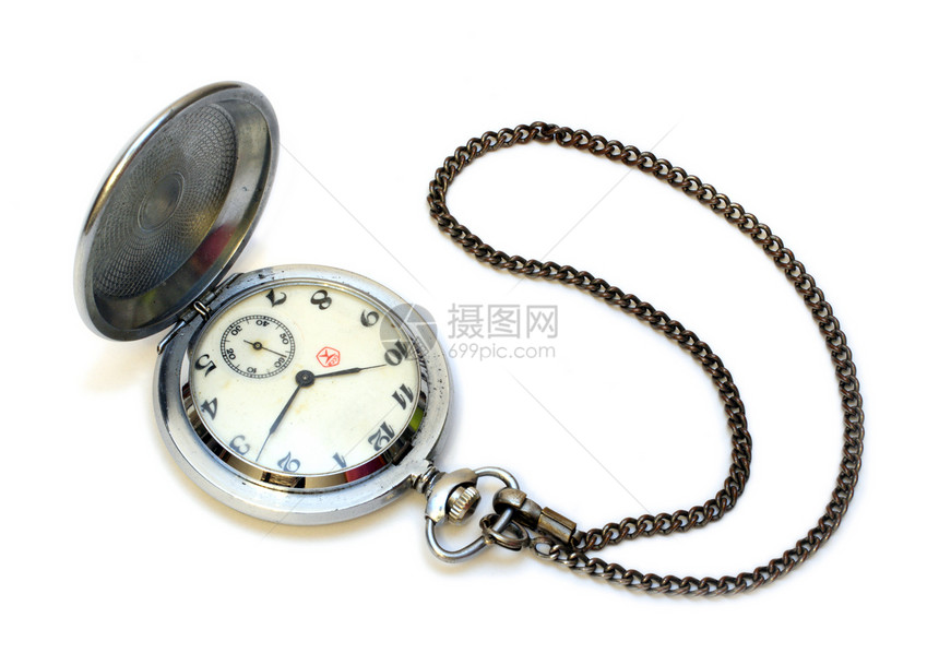 旧袖口手表力学日历钟表计时器金属祖父眼镜口袋风格时间图片