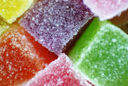 色彩多彩的糖果冻立方体背景图片