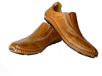 棕色男鞋男性皮革高跟鞋鞋类靴子背景图片