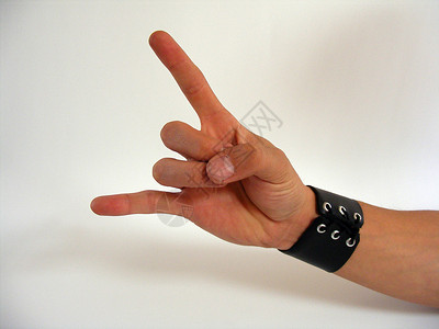 手语符号棕榈男性黑色男人手臂皮肤背景图片