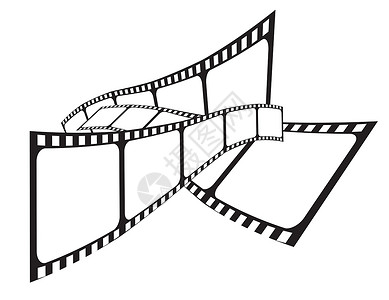 胶卷风格影片电影框架卷轴运动制作人生产视频娱乐投影仪摄影胶卷插画
