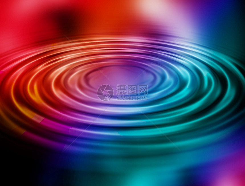 水的波纹液体涟漪插图艺术蓝色图片