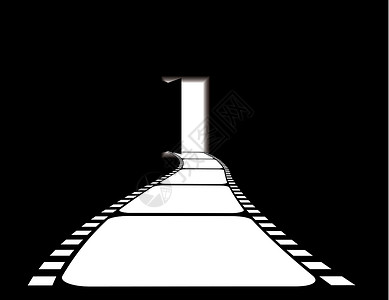 慢门摄影电影区入口框架黑色制作人概念地毯白色娱乐投影仪磁带制作插画