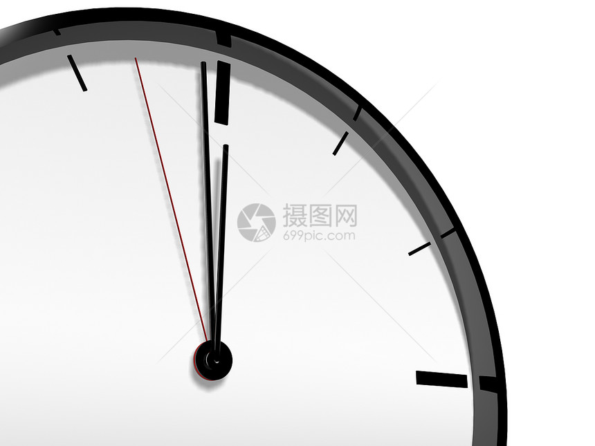 钟空白黑色白色工作机械手表小时钟表概念时间图片