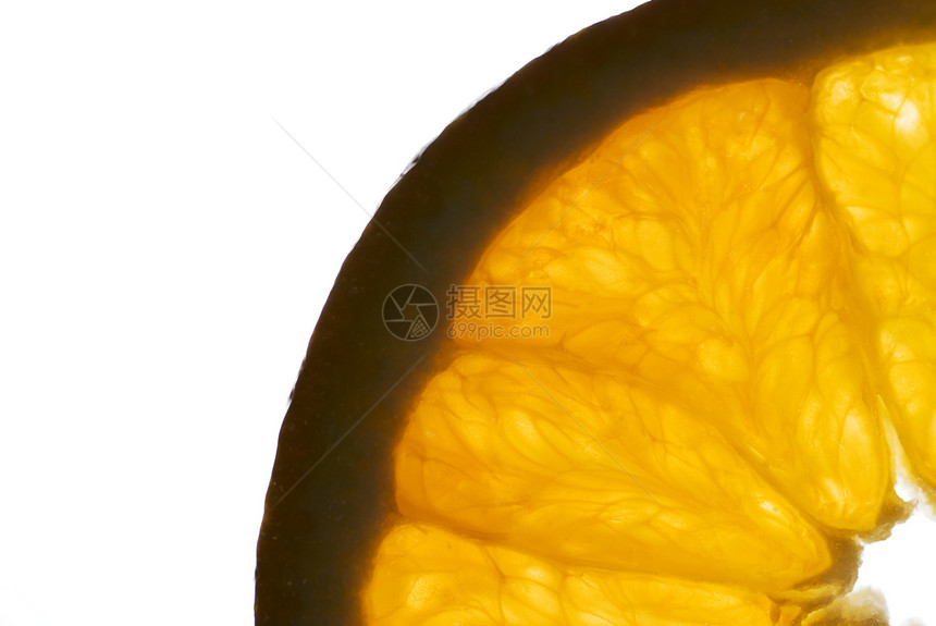 橙色碎片果汁热带工作室白色水果黄色宏观食物图片