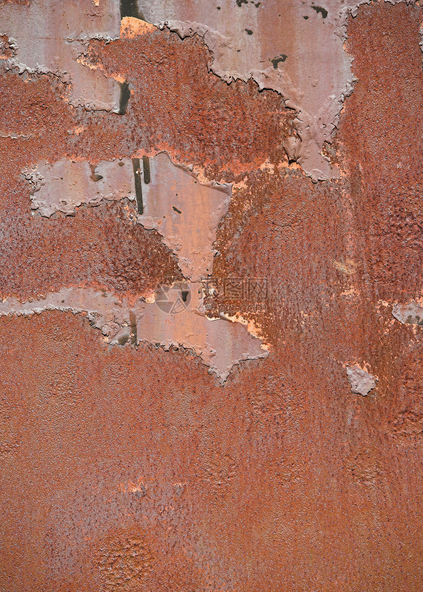 锈金属表面床单材料红色棕色氧化物腐蚀侵蚀风化工业图片