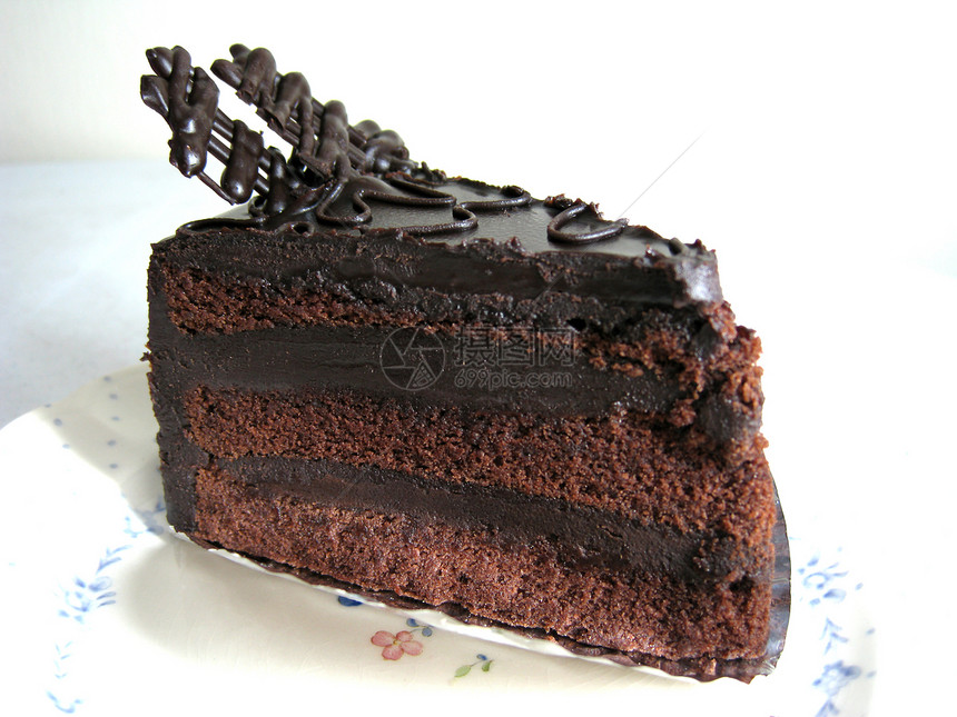 巧克力蛋糕生日巧克力甜点食物蛋糕奶油状图片