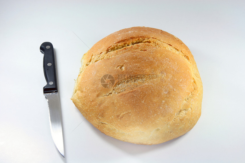 面包和刀图片
