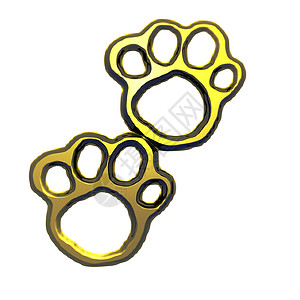 Paws 爪动物宠物插图金子小狗猫科背景图片