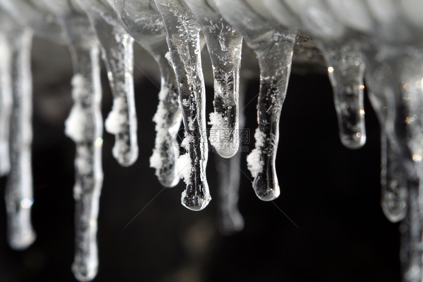 冰柱冻结天气寒意图片