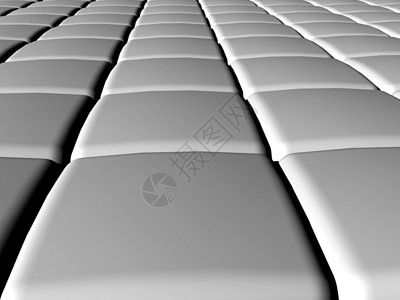 网格灰色命令插图金属立方体背景图片