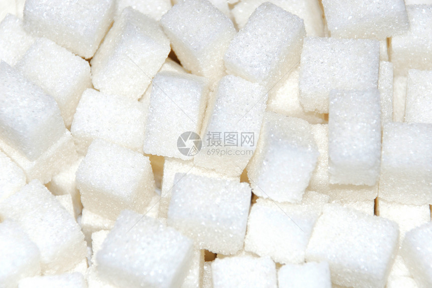 糖立方糖乐趣正方形蓝色食物活力水晶糖果立方体甘蔗宏观图片