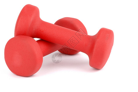体重反抗锻炼杠铃器材减肥力量健身红色训练重量背景图片