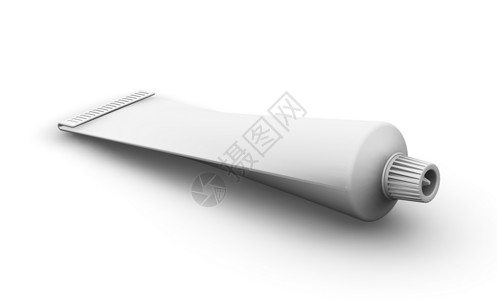 空管空白广告白色包装牙膏背景图片