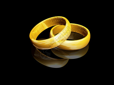 结婚戒指金子婚姻金属已婚背景图片