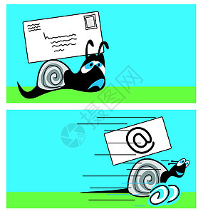蜗牛邮件爬行慢的高清图片