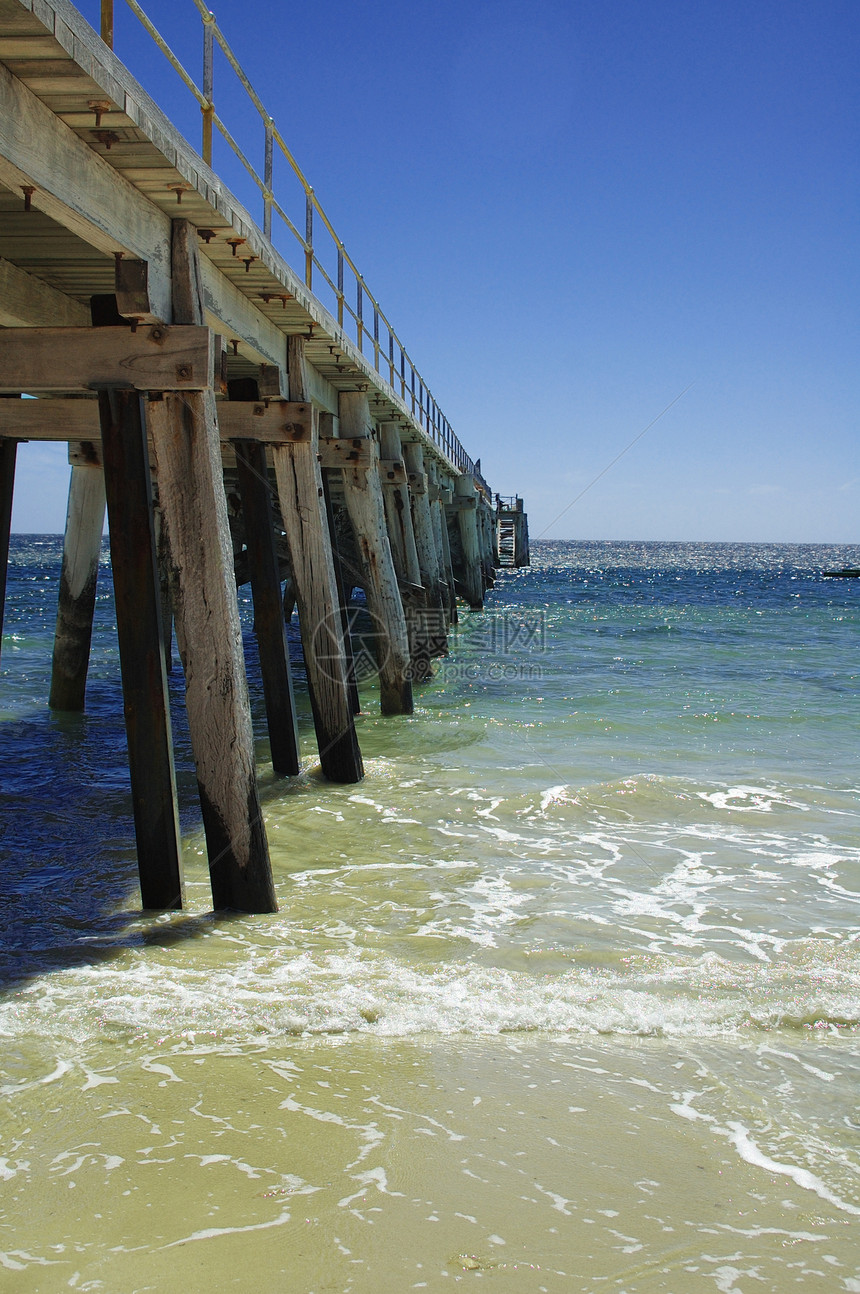喷气太阳海滩木头海洋海岸线海岸波浪图片