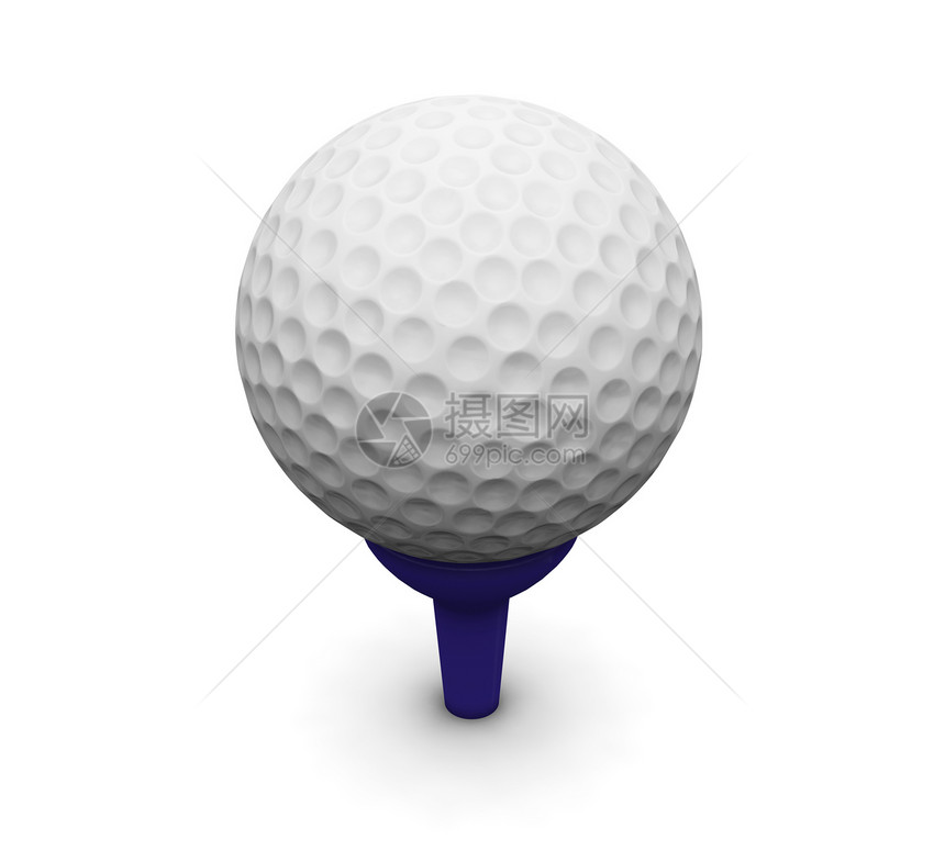 高尔夫球运动概念球座图片