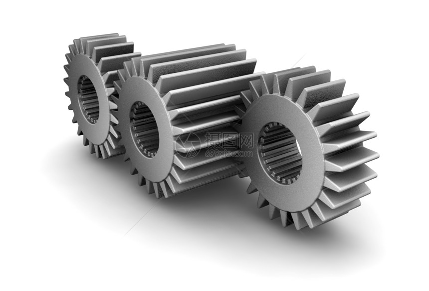齿轮概念工业轮子插图合金机器白色车轮机械图片