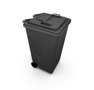 Wheellie 垃圾桶回收白色垃圾箱垃圾特技背景图片