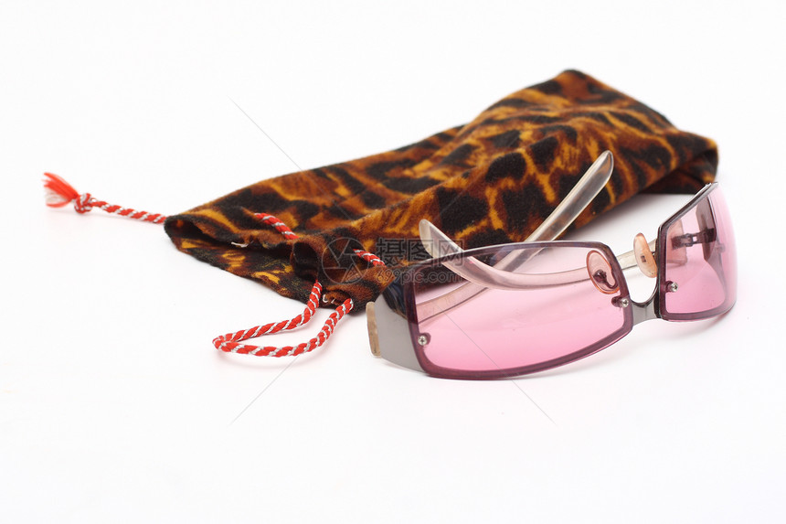 保护面罩的太阳镜配饰阴影塑料绳索太阳粉色阳光眼睛镜片紫外线图片