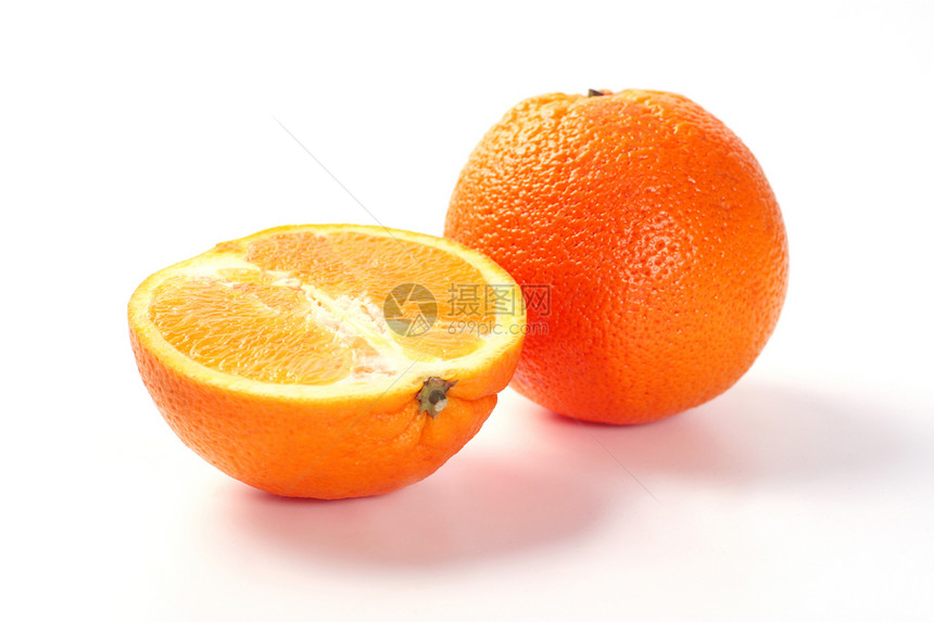 两橙子果汁热带食物美食农业活力水果黄色图片