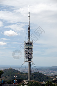 通讯塔广播移动电话天线建筑通信播送全球电视建筑物电话背景图片