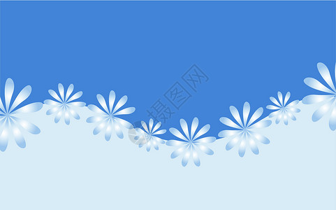 Florol 抽象背景摘要背景植物季节绿色插图蓝色花朵背景图片