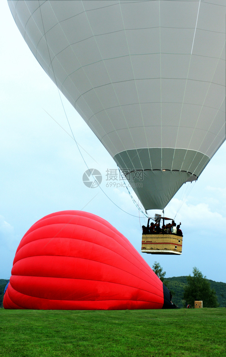 热空气气球篮子自由飞艇航班勘探领导者空气地球旅行漂浮图片