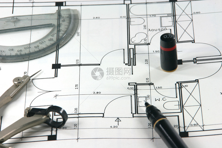 家用设计办公室建设者设计师机械建筑学建筑铅笔设施打印工具图片