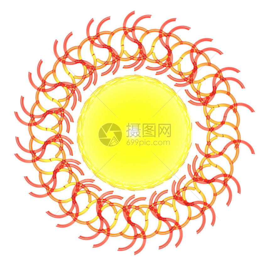 太阳光晴天黄色射线活力插图辐射图片