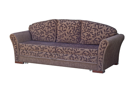 沙发家具扶手椅风格装饰白色枕头柔软度优雅椅子棕色背景图片