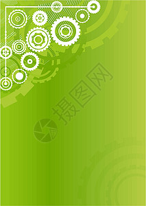 技术工艺时钟绿色垂直底底背景背景图片