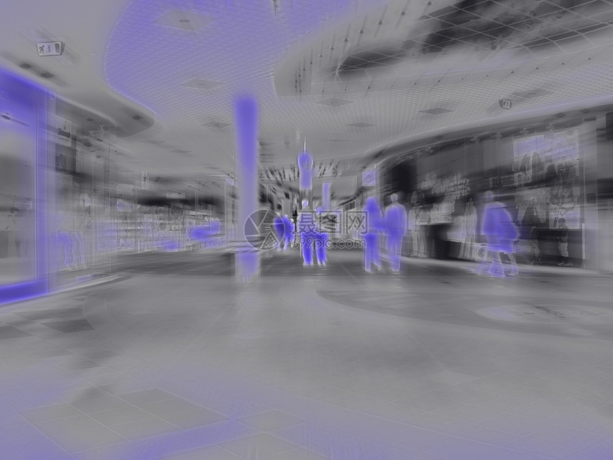 购物中心的抽象观景图片