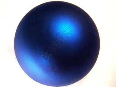 圣诞节装饰蓝色瓶子气球灯泡玻璃背景图片
