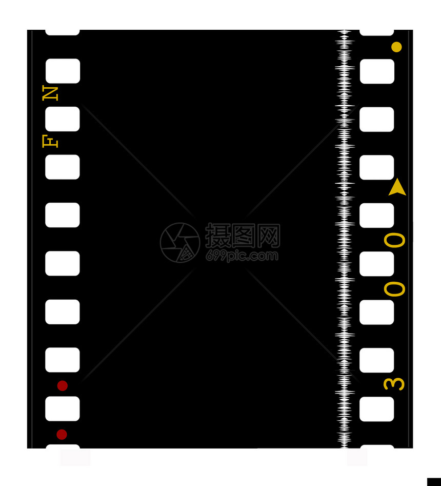 35毫米电影架空白卷轴动画片数字框架电影运动照片倒数记忆图片