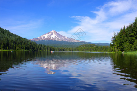 三湖的胡德山背景图片