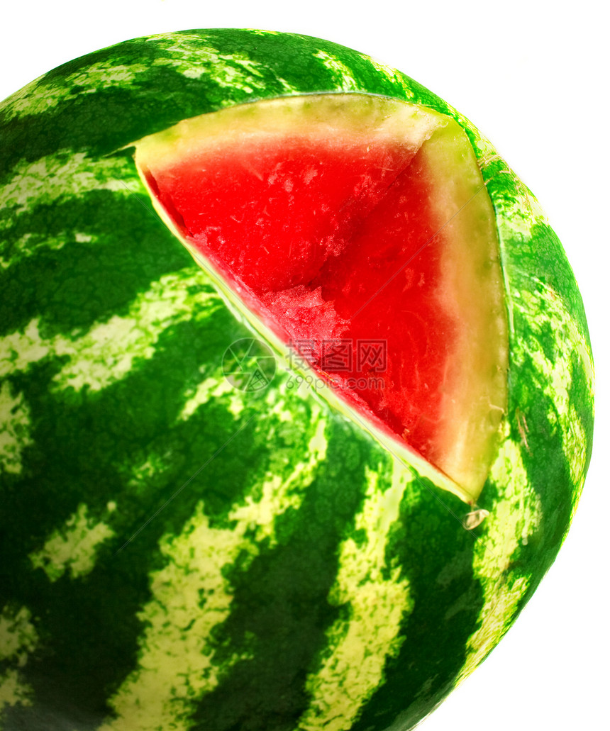 西瓜浆果甜点条纹水果白色红色食物绿色图片