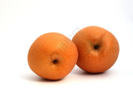 两个日本苹果梨背景图片