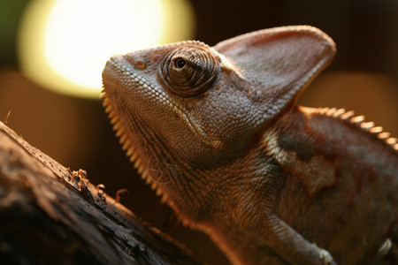 高低变色龙蒙面鳞片状宠物爬行动物蜥蜴爬虫背景图片