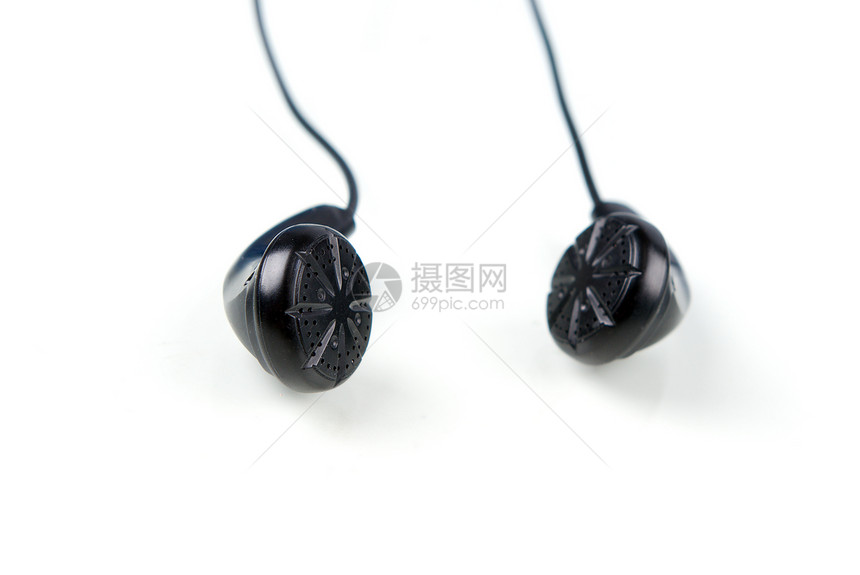 耳听器塑料技术按钮音乐耳朵白色记录电子耳塞闲暇图片