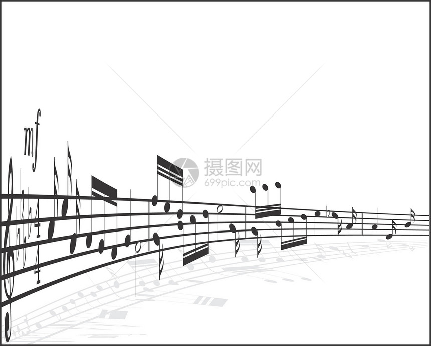不同音乐背景的音乐背景笔记流行音乐几何学旋律波浪条纹插图曲线节日岩石图片