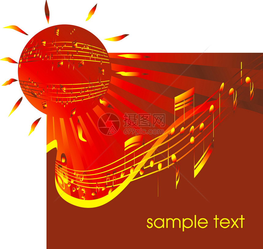 太阳能音乐带子镜子装潢作曲家岩石项目笔记金属交响乐曲线图片