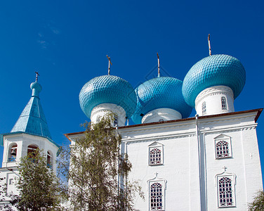 俄国东正教教堂背景图片